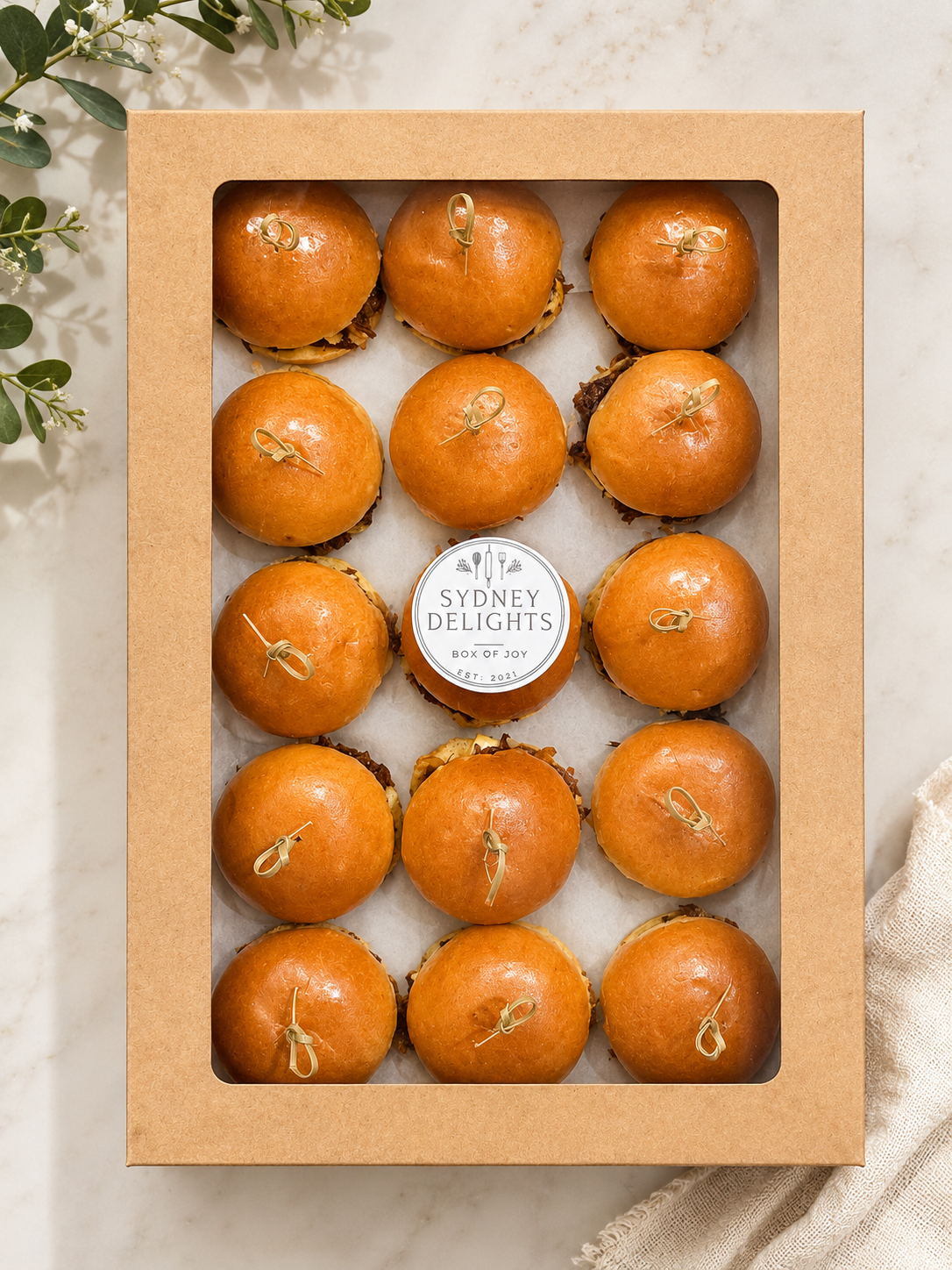 Beef Slider Box, 15 Pieces